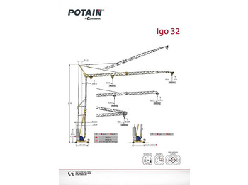 Self-erecting tower crane POTAIN