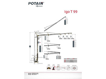 Self-erecting tower crane POTAIN