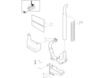 Muffler NEW HOLLAND