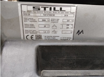 Pallet truck STILL ECU20: picture 5