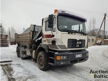 Tipper, Crane truck MAN 33.414 DFC: picture 2