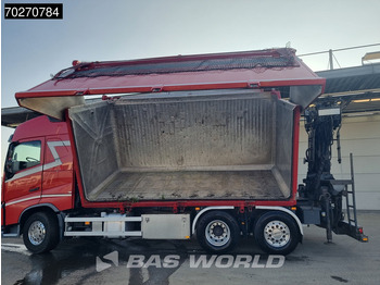 Tipper, Crane truck Volvo FH 460 6X2 28m3 Alu side tipper Penz 12Z7.90 Kran VEB+ Standklima Euro 6: picture 3