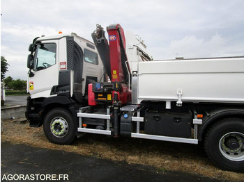 Truck Porteur bibenne grue Renault C380 - 2015 - 320 000km - TRES BON ETAT: picture 5