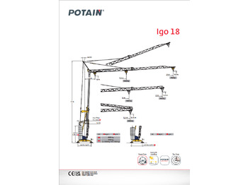 Self-erecting tower crane POTAIN