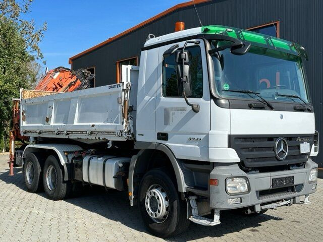 Tipper, Crane truck Mercedes-Benz ACTROS 3341 6x4 EURO4 Dreiseitenkipper mit Kran: picture 1