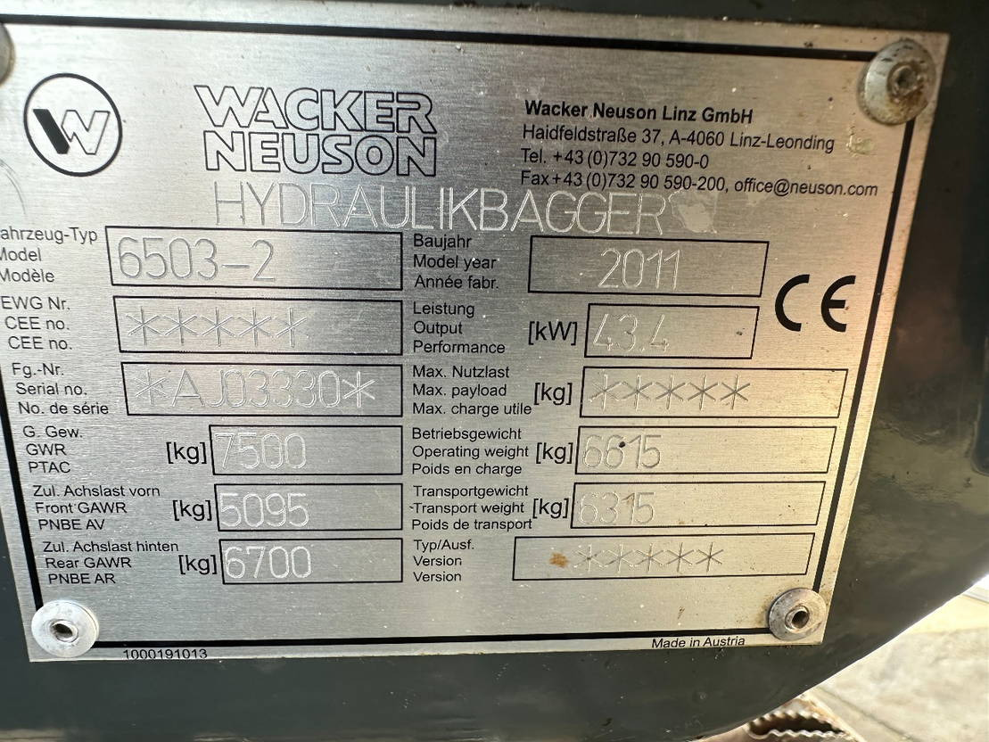 Wheel excavator Neuson 6503: picture 7