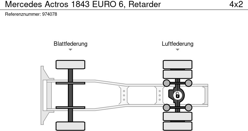 Tractor unit Mercedes-Benz Actros 1843 EURO 6, Retarder: picture 13