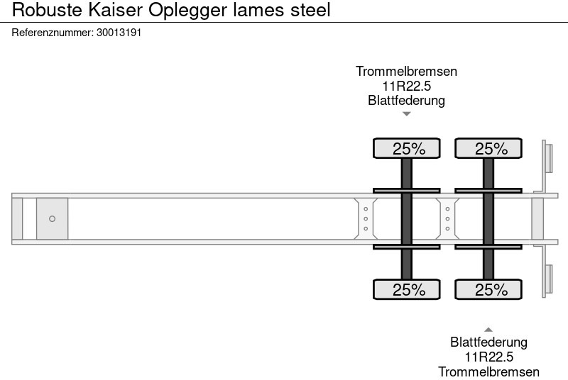 Tipper semi-trailer Robuste Kaiser Oplegger lames steel: picture 13