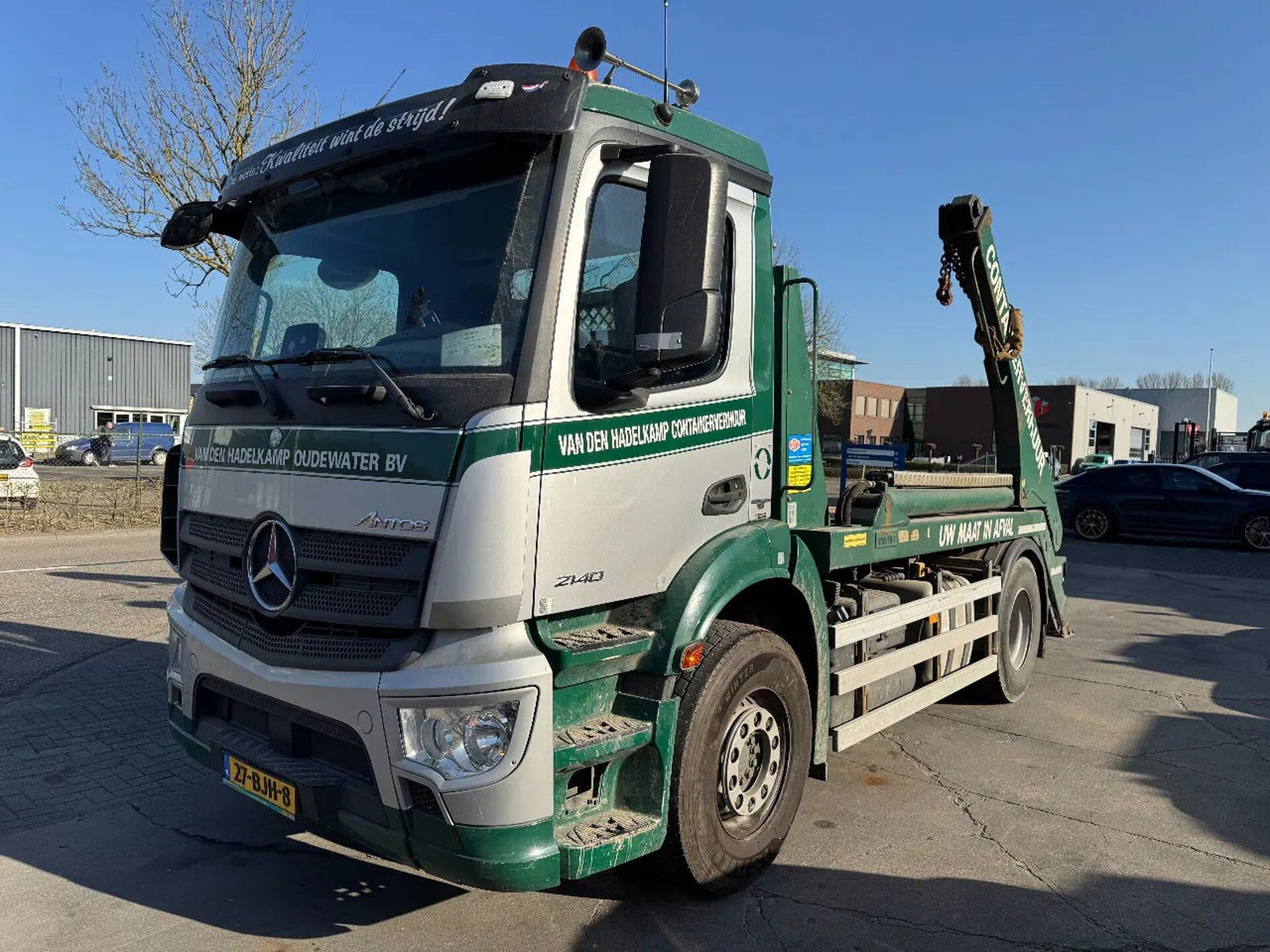 Skip loader truck Mercedes-Benz Antos 2140 - 4X2 - EURO 6 + HYVALIFT NG2014TAXL: picture 7